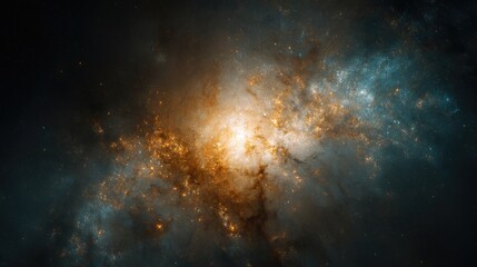 Obraz premium Colorful Starry Nebula In Deep Space