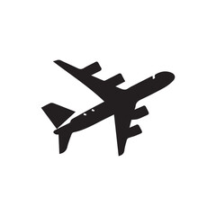 Obraz premium Transportation Silhouette Icons – Black & White Vector