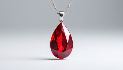 Naklejka premium ルビーのネックレス