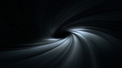Abstract Black Hole Spiral Design