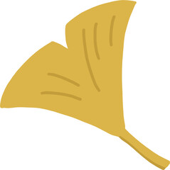 Autumn Ginkgo Leaf Illustration