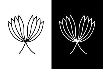 Fennel Seeds Vector Design. Simple Line Icon in Monochrome Style