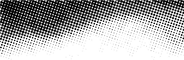 Black Dotted Texture on White Background . Modern Vector Art . Old Paper Effect with Comic Texture . Abstract Wall Design . Grunge Comic Texture Overlay	