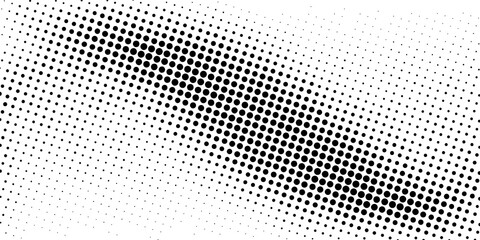 Black Dotted Texture on White Background . Modern Vector Art . Old Paper Effect with Comic Texture . Abstract Wall Design . Grunge Comic Texture Overlay	