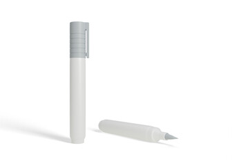 Front View Brush Marker Pen Mockup