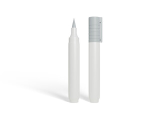 Front View Brush Marker Pen Mockup for Branding Visualization
