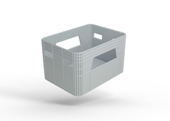 Stackable Basket Mockup for Product Label and Branding Presentation