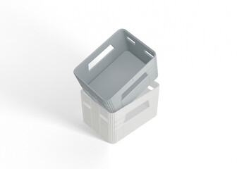Basket Mockup for Product Label and Branding Presentation
