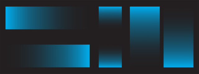 Obraz premium Abstract shape bright blue gradient vector editable