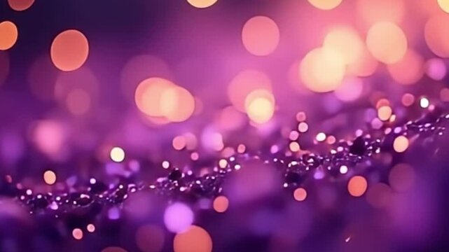 purple bokeh background, gold bokeh lights, luxury bokeh loop, elegant background animation, parallax bokeh video, dreamy light overlay, soft glowing particles, bokeh motion background, celebration 