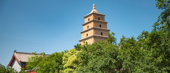  Big Wild Goose Pagoda in Xi'an China
