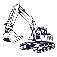 Excavator heavy machinery construction vehicle industrial equipment