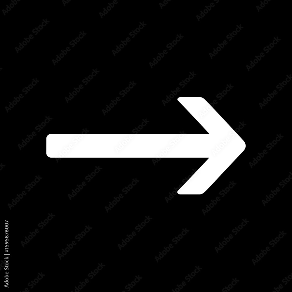 Poster arrow icon moves direction within simple abstract presentation design details