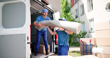 Skilled Delivery Team Moves Furniture Efficiently