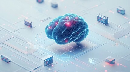 Big Data Flow & AI Technology &acirc;&euro;&ldquo; Digital Information Network, Futuristic Innovation 