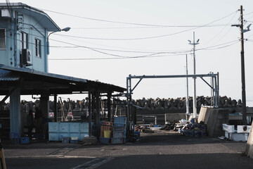 ノスタルジックな港町の風景、大阪、日本