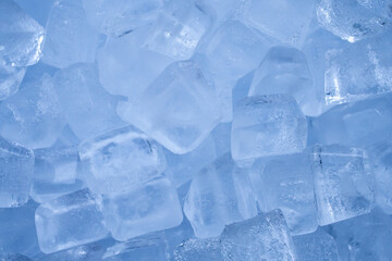 Pieces of crushed ice background close up