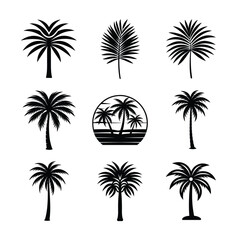 Tree Silhouette Vector Simple and Clean Design
