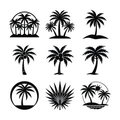 Tree Silhouette Vector Simple and Clean Design