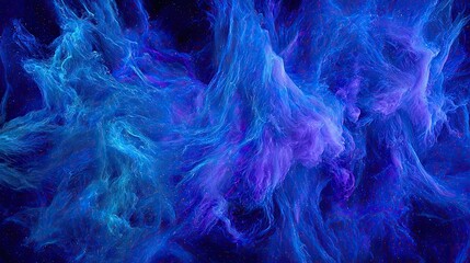 Obraz premium Abstract Cosmic Nebula Displaying Blue Purple Colors
