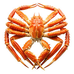 Crab Salad Isolated on White Background