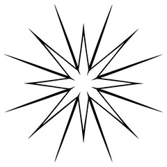 Obraz premium black and white star