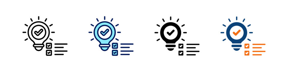 Conclusion All In One Icon Multi Styles Vector Set