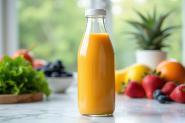 Healthy Functional Beverage in Clean Lifestyle Setting