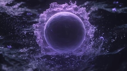 water sphere explosion with shock wave - Powered by Adobe