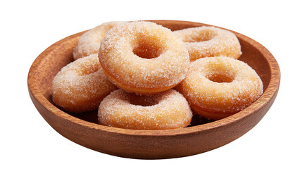 Flying donuts. Mix of multicolored doughnuts with sprinkel on blue background.