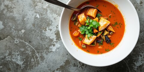 Spicy Orange Curry with Fish -  Delicious Thai Dish