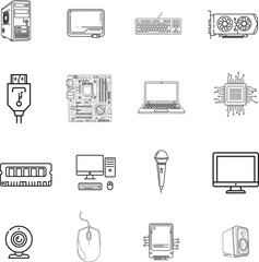 computer icons set