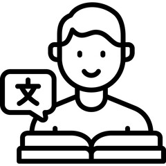 Fototapeta premium learn student icon