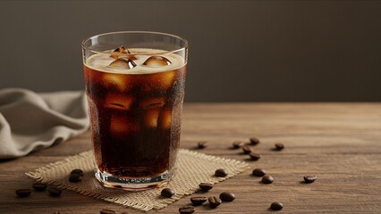 Iced Coffee with Beans