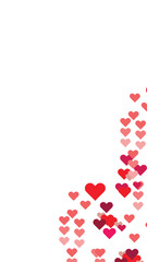 heart shapes pattern on a cream background simple hand drawn love symbols