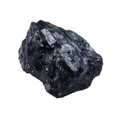 Obraz premium Lustrous Lump of Coal: A Study in Geological Formation and Reflective Surfaces