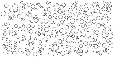 水中に気泡が浮かんでいるシンプルでさわやかな背景イラスト