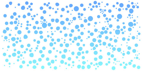 水中に浮かぶ気泡のシンプルで爽やかな背景イラスト