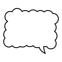 Speech Bubble. Talk box. Cloud speech bubbles. Vector illustration