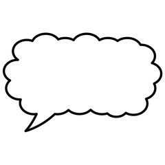 Speech Bubble. Talk box. Cloud speech bubbles. Vector illustration