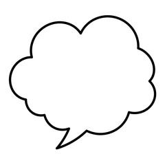 Speech Bubble. Talk box. Cloud speech bubbles. Vector illustration