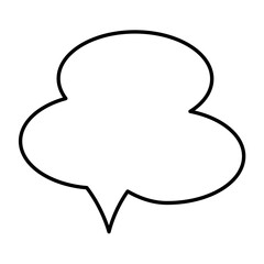 Speech Bubble. Talk box. Cloud speech bubbles. Vector illustration