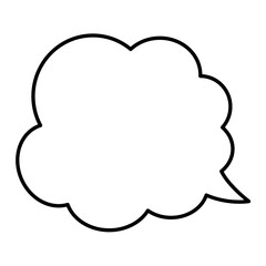 Speech Bubble. Talk box. Cloud speech bubbles. Vector illustration