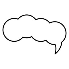 Speech Bubble. Talk box. Cloud speech bubbles. Vector illustration