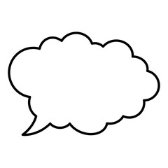 Speech Bubble. Talk box. Cloud speech bubbles. Vector illustration