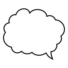 Speech Bubble. Talk box. Cloud speech bubbles. Vector illustration