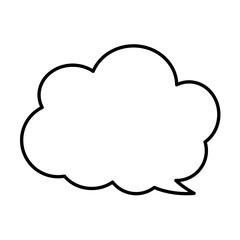 Speech Bubble. Talk box. Cloud speech bubbles. Vector illustration