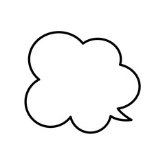 Speech Bubble. Talk box. Cloud speech bubbles. Vector illustration