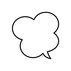 Speech Bubble. Talk box. Cloud speech bubbles. Vector illustration