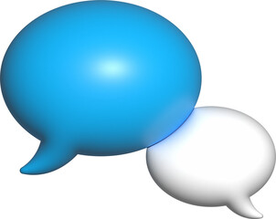 3D shape of a conversation sign